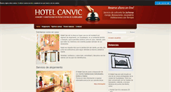 Desktop Screenshot of hotelcanvic.net