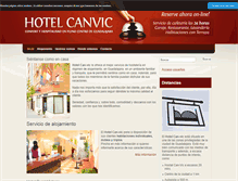 Tablet Screenshot of hotelcanvic.net